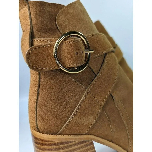 See By Chloe Women's Lyna Ankle Boot Tan Suede Size 40 EU / 10 US (MSRP $525) - Picture 7 of 12
